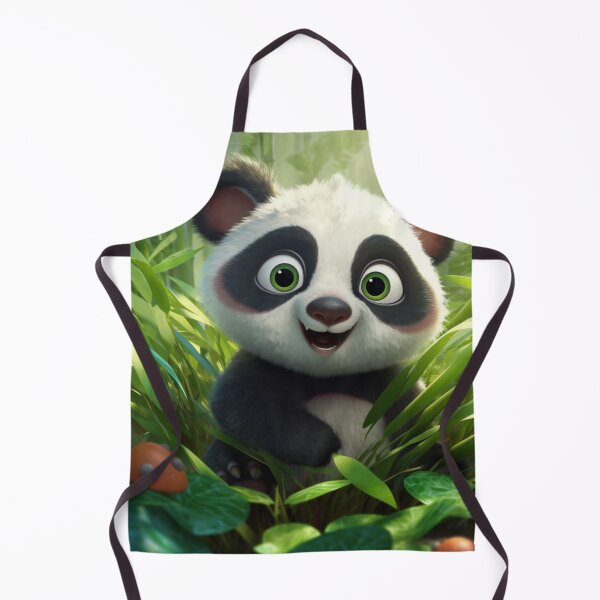 Item preview, cute panda green scenery designed and sold by DigitalPixelize.