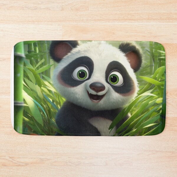 Item preview, cute panda green scenery designed and sold by DigitalPixelize.