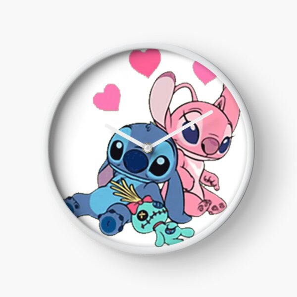 Stitch And Angel Clocks for Sale