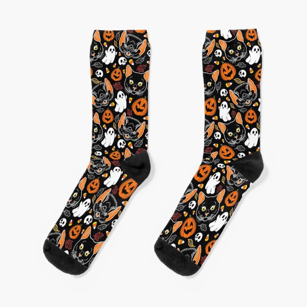 Feline Spooky Socken