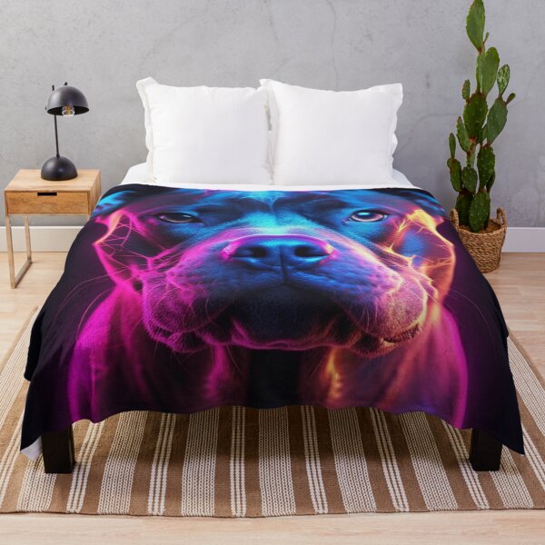 Item preview,  Man and Women's best friend Neon Collection Bulldog, German Shepherd, Labrador, pug designed and sold by BrandonArtWorld.