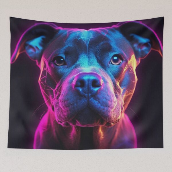 Item preview,  Man and Women's best friend Neon Collection Bulldog, German Shepherd, Labrador, pug designed and sold by BrandonArtWorld.