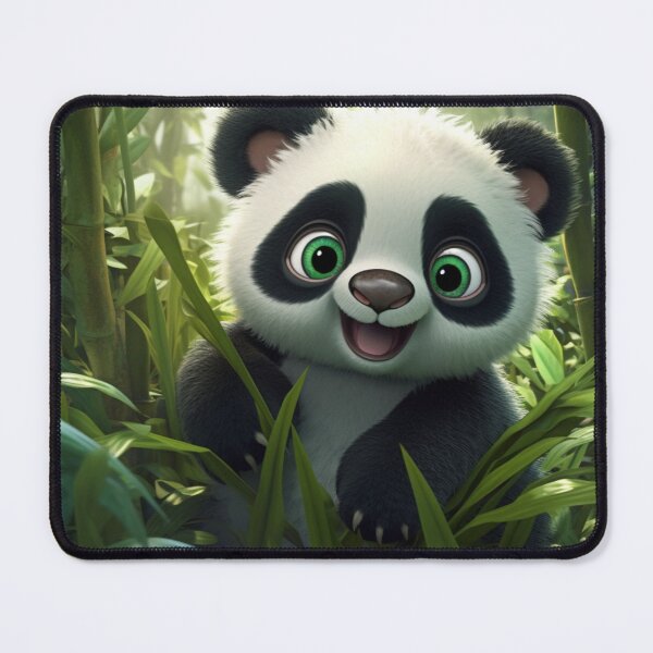Item preview, cute panda bear in the jungle designed and sold by DigitalPixelize.