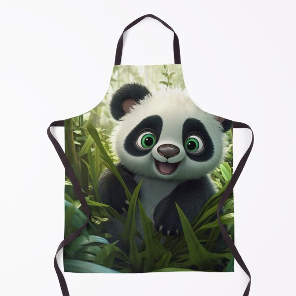 Item preview, cute panda bear in the jungle designed and sold by DigitalPixelize.