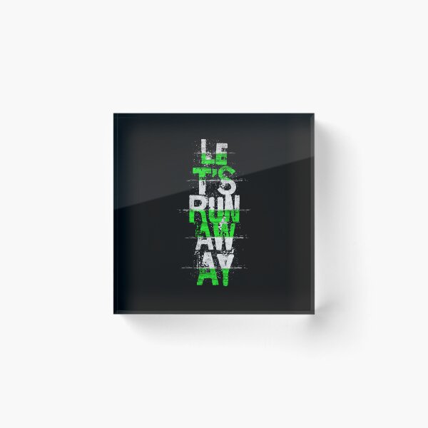 Item preview, Let’s run away - typography  designed and sold by Nareante.