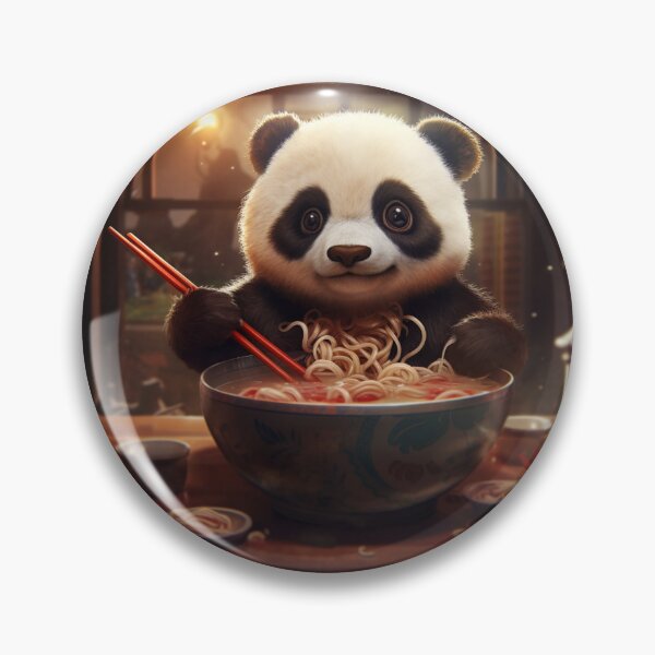 Item preview,  cute panda bear eating designed and sold by DigitalPixelize.