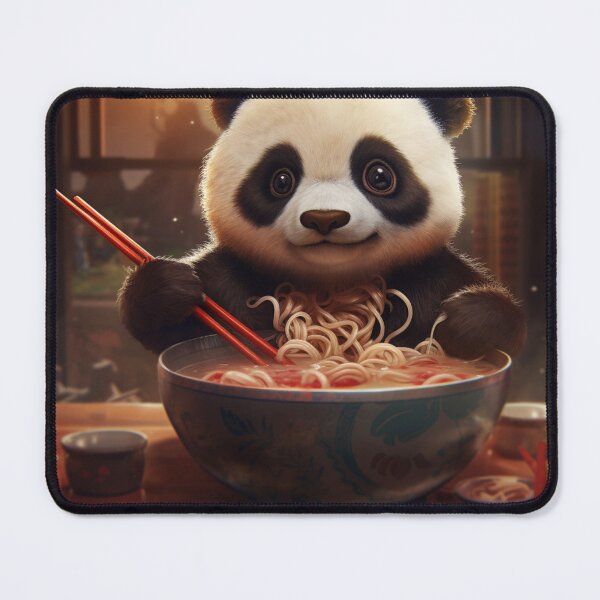 Item preview, cute panda bear eating designed and sold by DigitalPixelize.