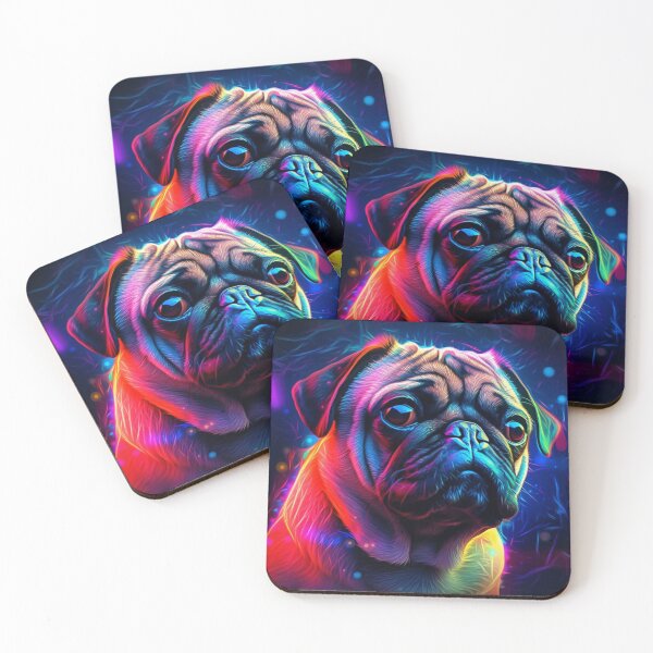 Item preview, Man and Women's best friend Neon Collection Bulldog, German Shepherd, Labrador, pug designed and sold by BrandonArtWorld.