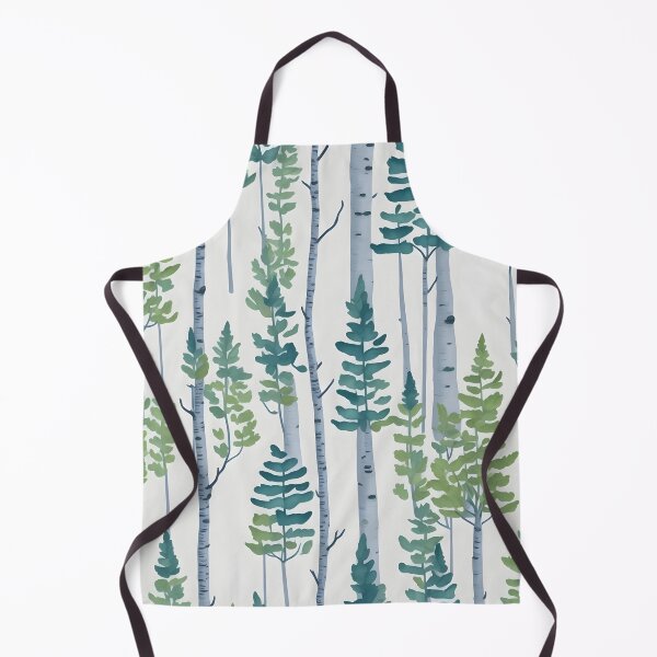 Item preview, Birch Forest Trees Pattern designed and sold by theforestfairy.