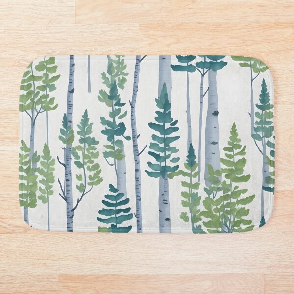 Item preview, Birch Forest Trees Pattern designed and sold by theforestfairy.