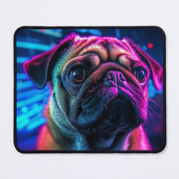 Item preview, Man and Women's best friend Neon Collection Bulldog, German Shepherd, Labrador, pug designed and sold by BrandonArtWorld.
