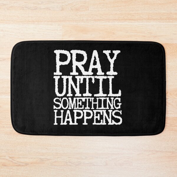 Item preview, Pray Until Something Happens White Letters Typewriter Font designed and sold by GFamilyC.