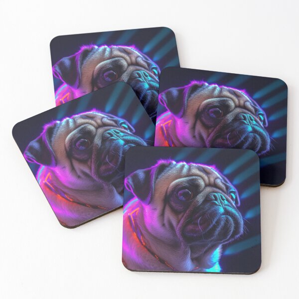 Item preview, Man and Women's best friend Neon Collection Bulldog, German Shepherd, Labrador, pug designed and sold by BrandonArtWorld.