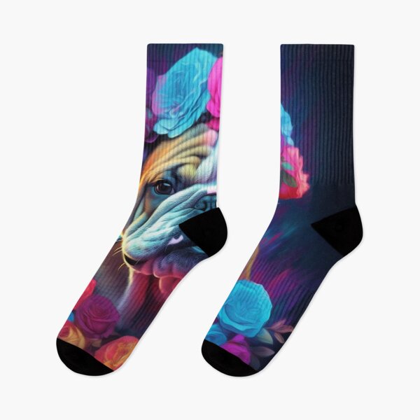Item preview, Man and Women's best friend Neon Collection Bulldog, German Shepherd, Labrador, pug designed and sold by BrandonArtWorld.