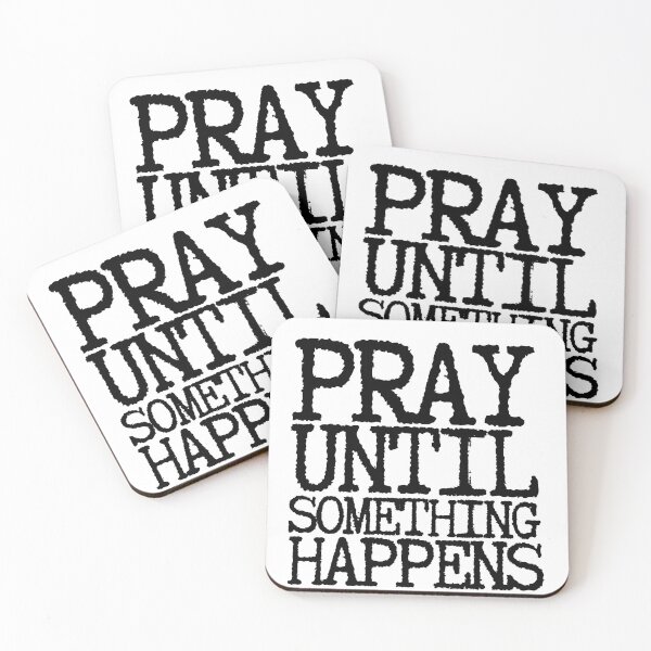 Item preview, Pray Until Something Happens Black Letters Typewriter Font designed and sold by GFamilyC.