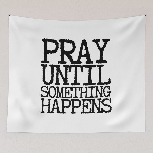 Item preview, Pray Until Something Happens Black Letters Typewriter Font designed and sold by GFamilyC.