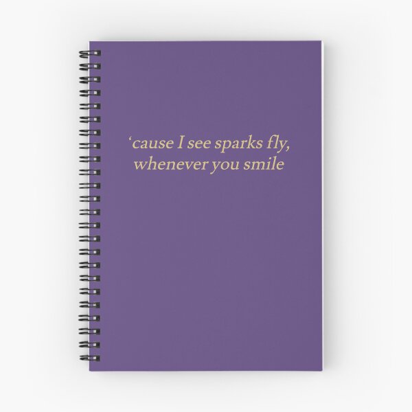 Item preview, "'cause I see sparks fly, whenever you smile" designed and sold by BlackwellNY.