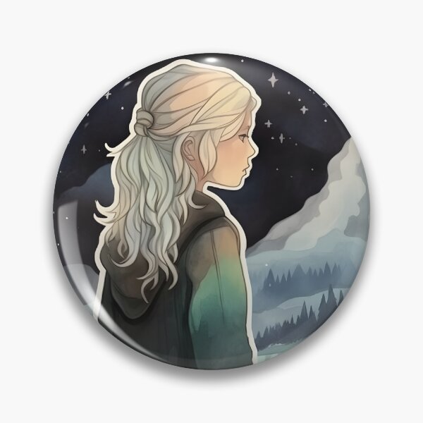 Item preview, Blonde Outdoors Hiking Girl Starry Night Mountain designed and sold by theforestfairy.