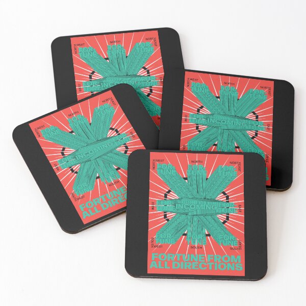 Item preview, Fortune from all directions teal orange designed and sold by hockeng.