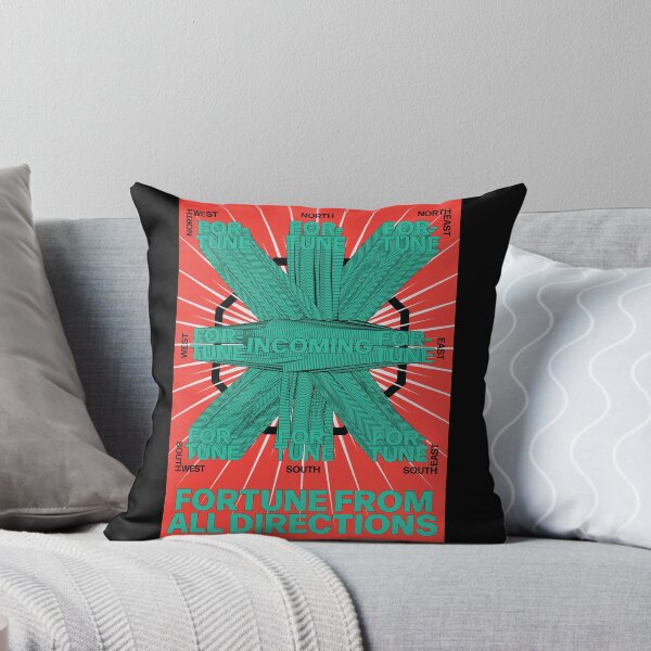 Item preview, Fortune from all directions teal orange designed and sold by hockeng.