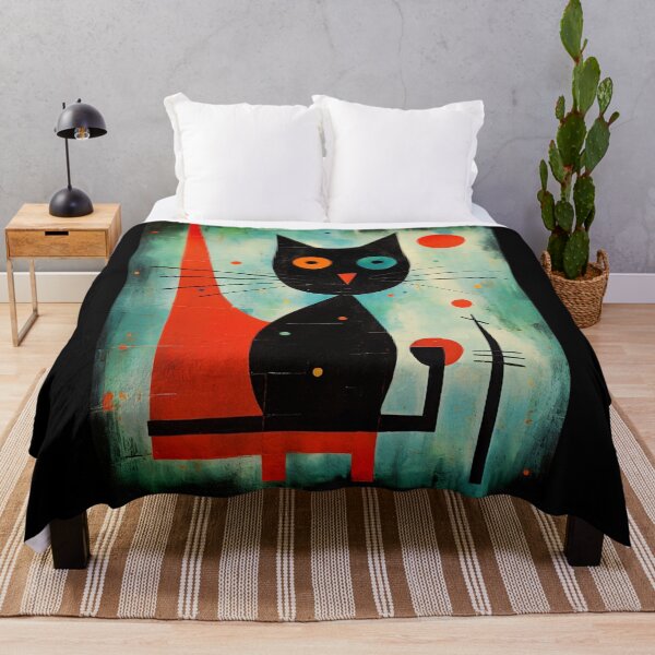 Item preview, Abstract Black Cat Starry Night designed and sold by BluePlanet.