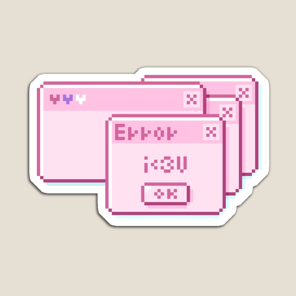 error message ~ cute pixel art\