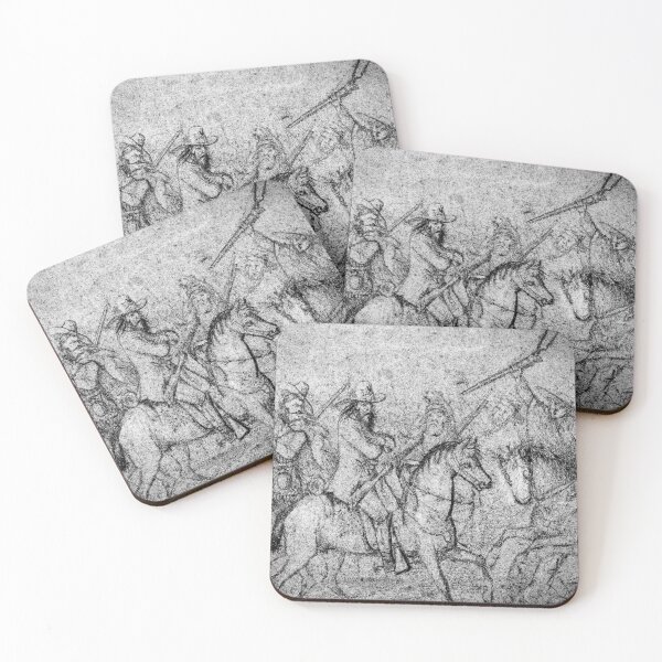Item preview, Texas Rangers Drawing - 1860s designed and sold by lobodelnoir.