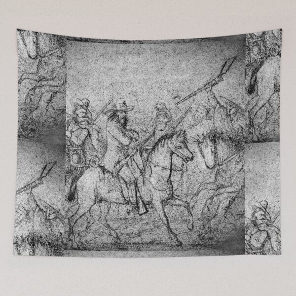 Item preview, Texas Rangers Drawing - 1860s designed and sold by lobodelnoir.