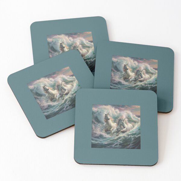 Item preview, Hiding In The Waves - The Last Unicorn Movie Fan Art designed and sold by Earth Nature Creations.