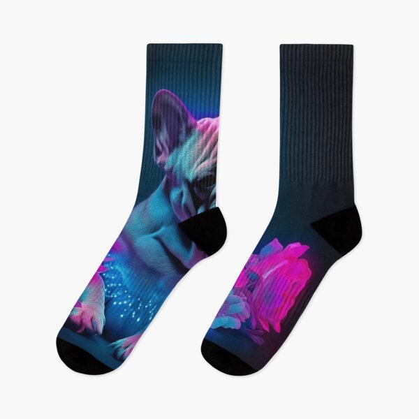 Item preview,   Man and Women's best friend Neon Collection Bulldog, German Shepherd, Labrador, pug designed and sold by BrandonArtWorld.