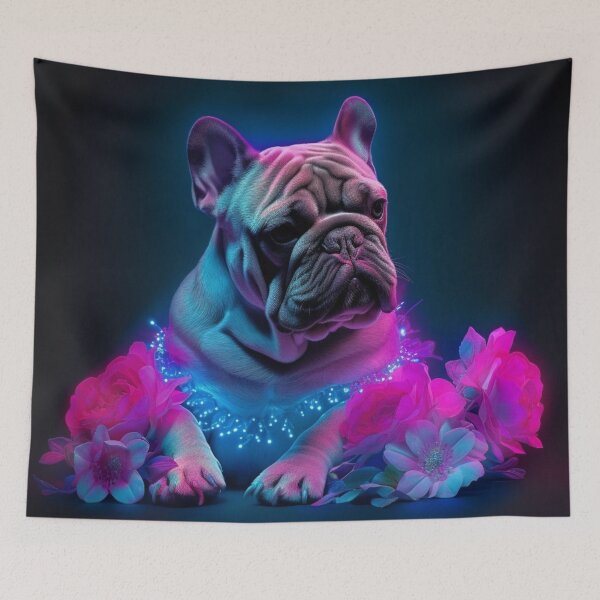 Item preview,   Man and Women's best friend Neon Collection Bulldog, German Shepherd, Labrador, pug designed and sold by BrandonArtWorld.