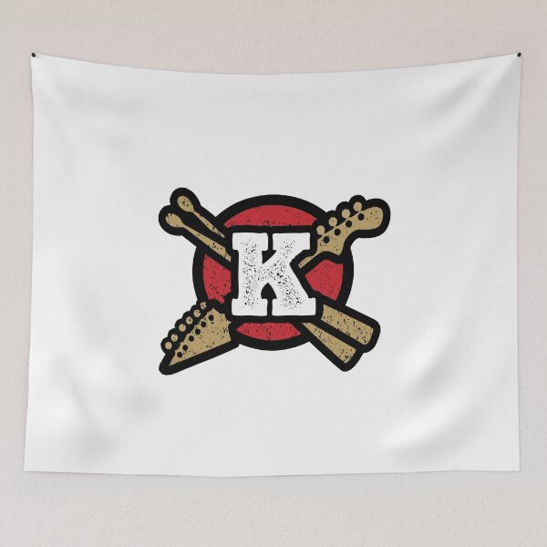 Item preview, Monogram K Vintage Rock And Roll Logo designed and sold by simplymonogram.