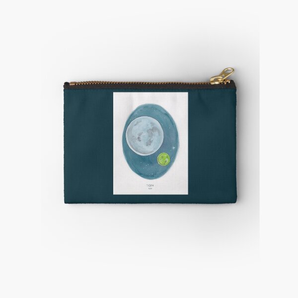 Item preview, Haruki Murakami_s 1Q84Novel Illustration of Two Moons in a Night Sky in Pencil _amp_ Watercolour designed and sold by namandawa.