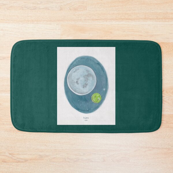 Item preview, Haruki Murakami_s 1Q84Novel Illustration of Two Moons in a Night Sky in Pencil _amp_ Watercolour designed and sold by namandawa.