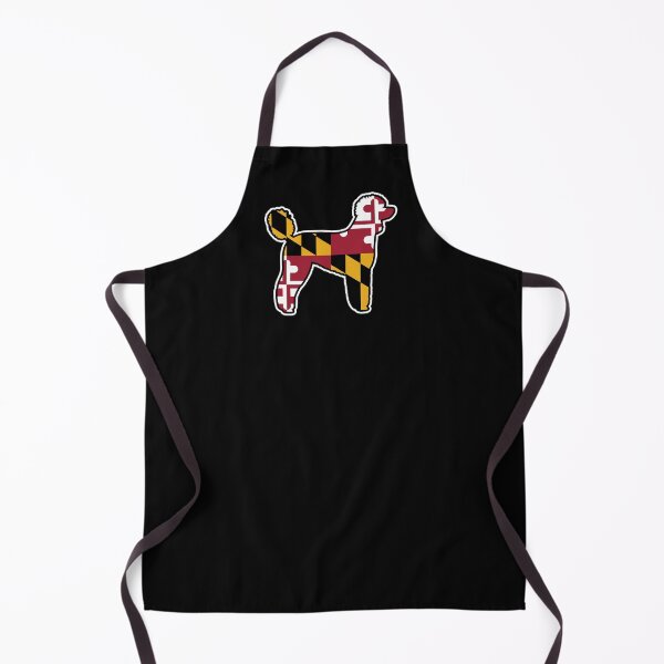 Item preview, Standard Poodle Silhouette with Maryland Flag designed and sold by Jenn Inashvili.