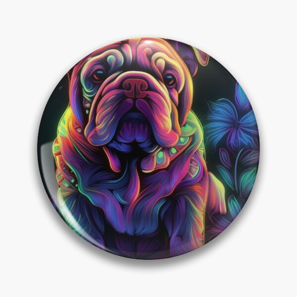 Artikelvorschau, Man and Women's best friend Neon Collection Bulldog, German Shepherd, Labrador, pug entworfen und verkauft von BrandonArtWorld.