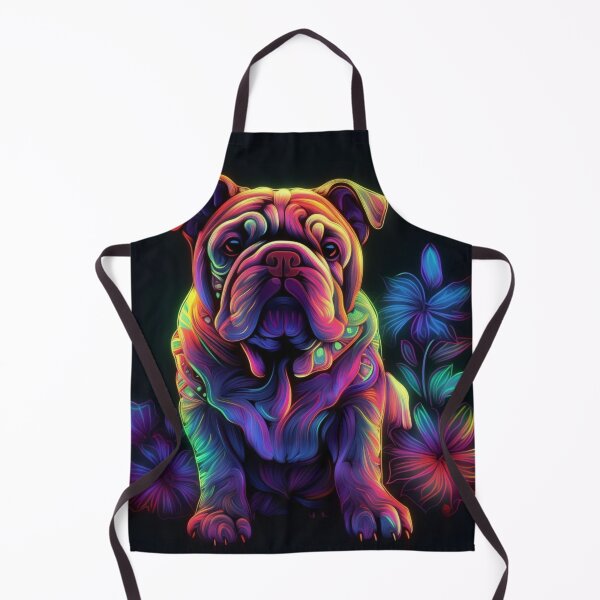 Item preview, Man and Women's best friend Neon Collection Bulldog, German Shepherd, Labrador, pug designed and sold by BrandonArtWorld.