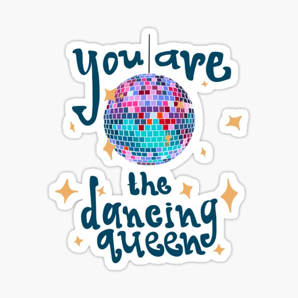 Disco Dancing Queen Sticker