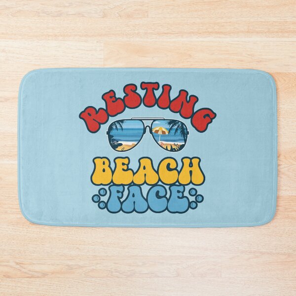 Item preview, Resting Beach Face: Funny Pun with Cool Sunglasses in Bright Colors designed and sold by JoyOfHopeStore.