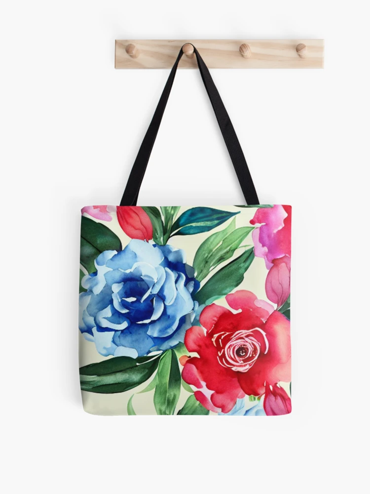 Thumbnail 1 of 2, Tote Bag, Abstract Roses Pattern designed and sold by calibrit.