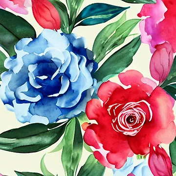 Artwork thumbnail, Abstract Roses Pattern by calibrit