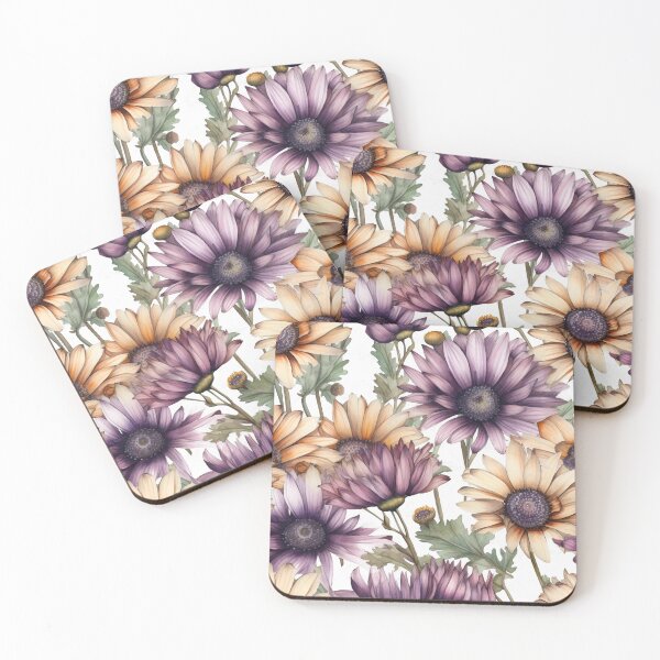 Item preview, Patrones florales de margaritas africanas 04 designed and sold by PixelPastry.