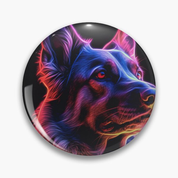 Artikelvorschau, Man and Women's best friend Neon Collection Bulldog, German Shepherd, Labrador, pug entworfen und verkauft von BrandonArtWorld.
