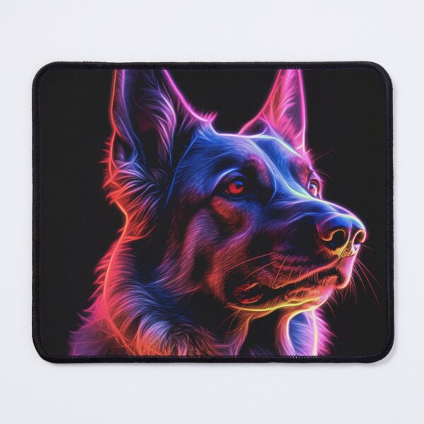 Item preview,  Man and Women's best friend Neon Collection Bulldog, German Shepherd, Labrador, pug designed and sold by BrandonArtWorld.