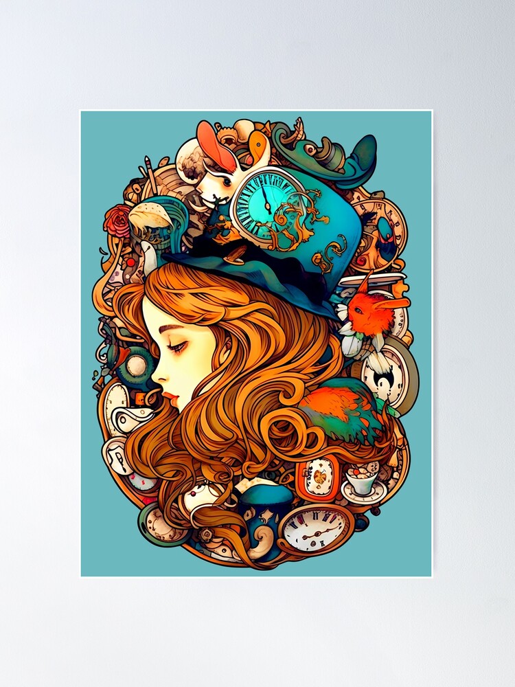 Alice in Wonderland Art Nouveau