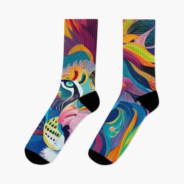 Item preview,  Bright colorful abstract  lion  designed and sold by Inktown.