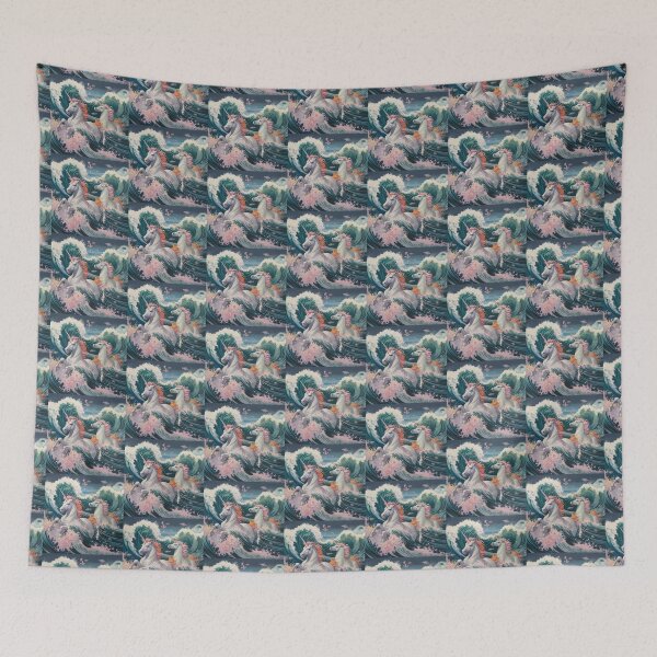 Item preview, Hiding In The Waves - The Last Unicorn Movie Fan Art designed and sold by Earth Nature Creations.