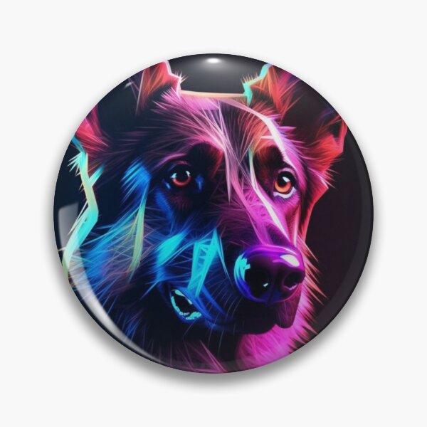 Item preview,  Man and Women's best friend Neon Collection Bulldog, German Shepherd, Labrador, pug designed and sold by BrandonArtWorld.