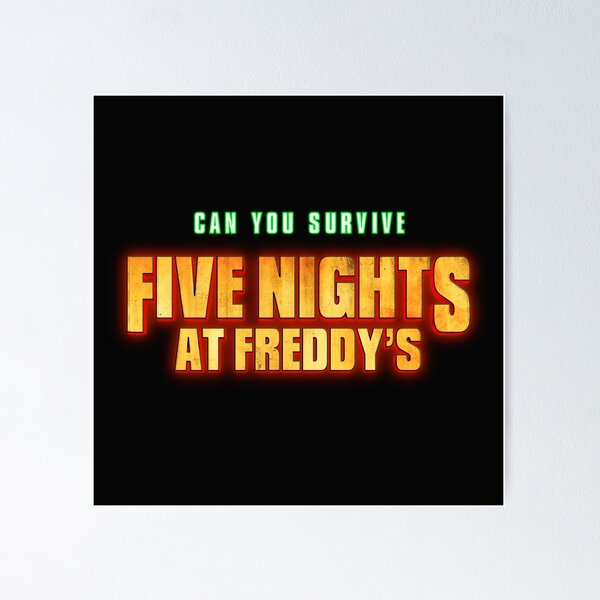 FREDDY, CAN YOU SURVIVE FIVE NIGHTS AT FREDDYS, 2023. Halloween Mounted  Print for Sale by Mycutedesings-1