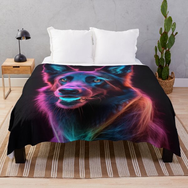 Item preview,   Man and Women's best friend Neon Collection Bulldog, German Shepherd, Labrador, pug designed and sold by BrandonArtWorld.